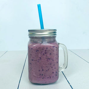 Een heerlijke blueberry post-workout smoothie! Ideaal na jouw workout en bevat de juiste ingrediënten.