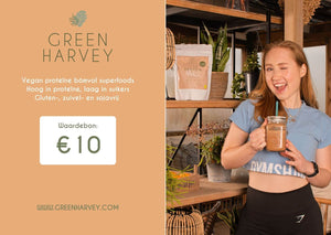 Geef een waardebon van Green Harvey cadeau ter waarde van €10.