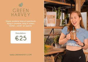 Geef een waardebon van Green Harvey cadeau ter waarde van €25.