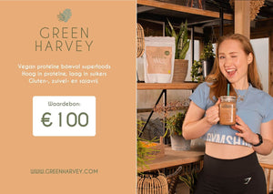 Geef een waardebon van Green Harvey cadeau ter waarde van €100.